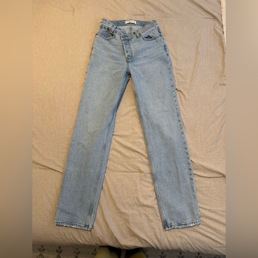 ABERCROMBIE TALL HIGH RISE DAD JEANS (LONG)